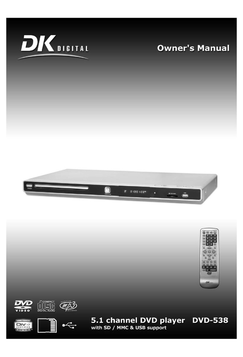 DK Digital DVD-538 owner's manual