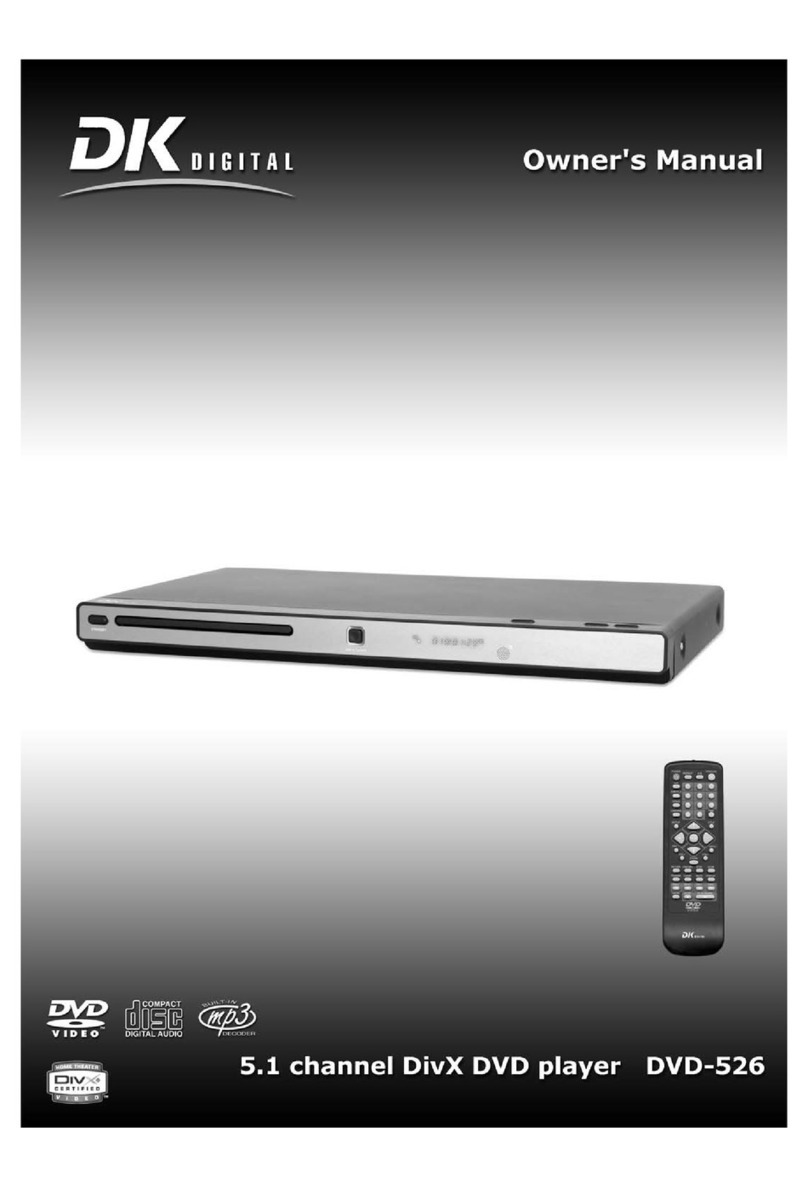 DK Digital DVD-526 owner's manual