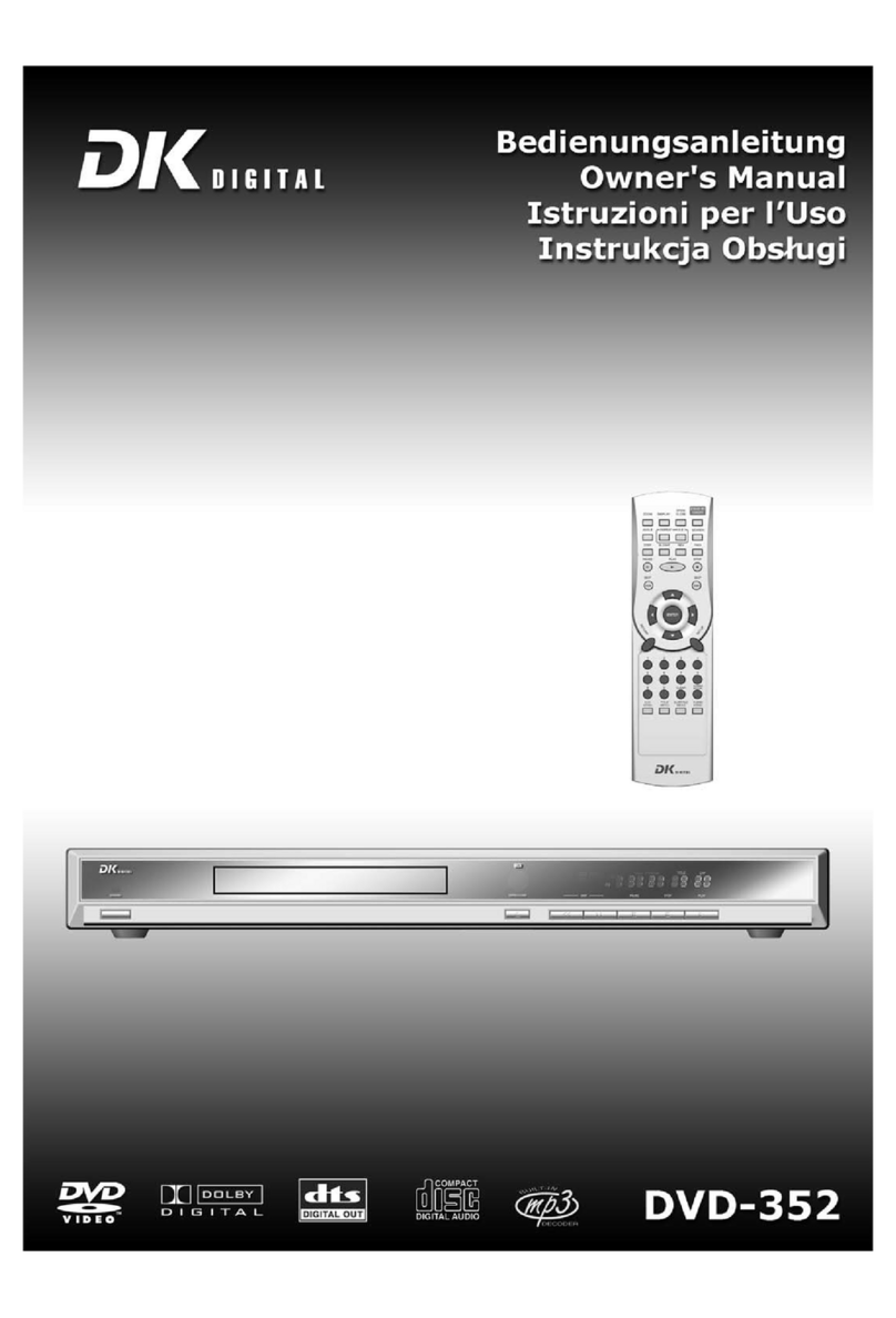 DK Digital DVD-352 owner's manual