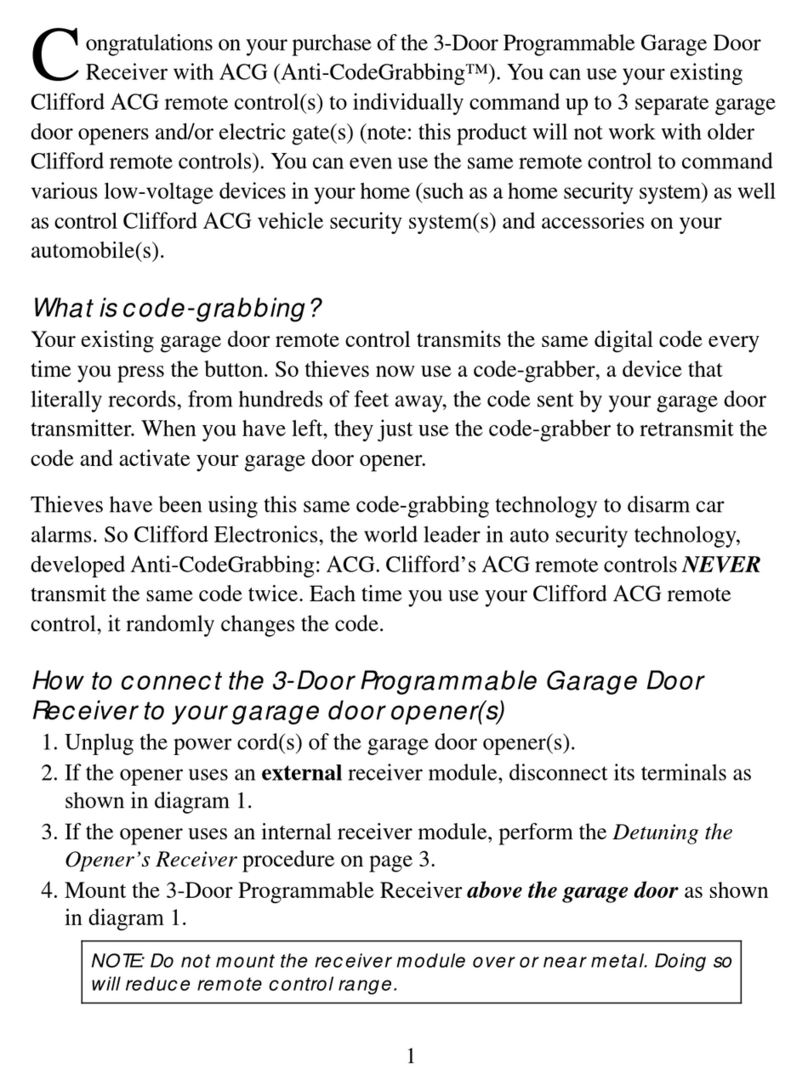 Clifford Garage Door Interface install guide