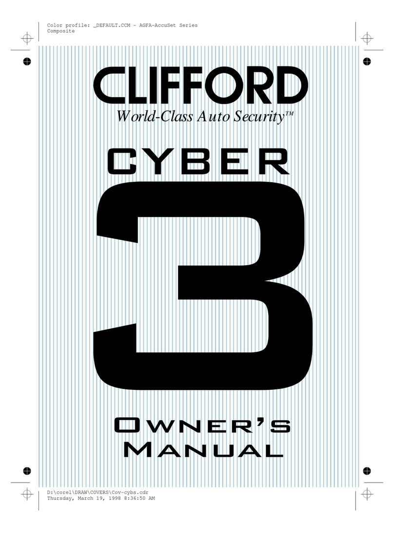 Clifford cyber Arrow 3 User manual