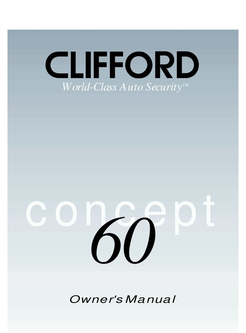 Clifford Concept 60 owner's manual