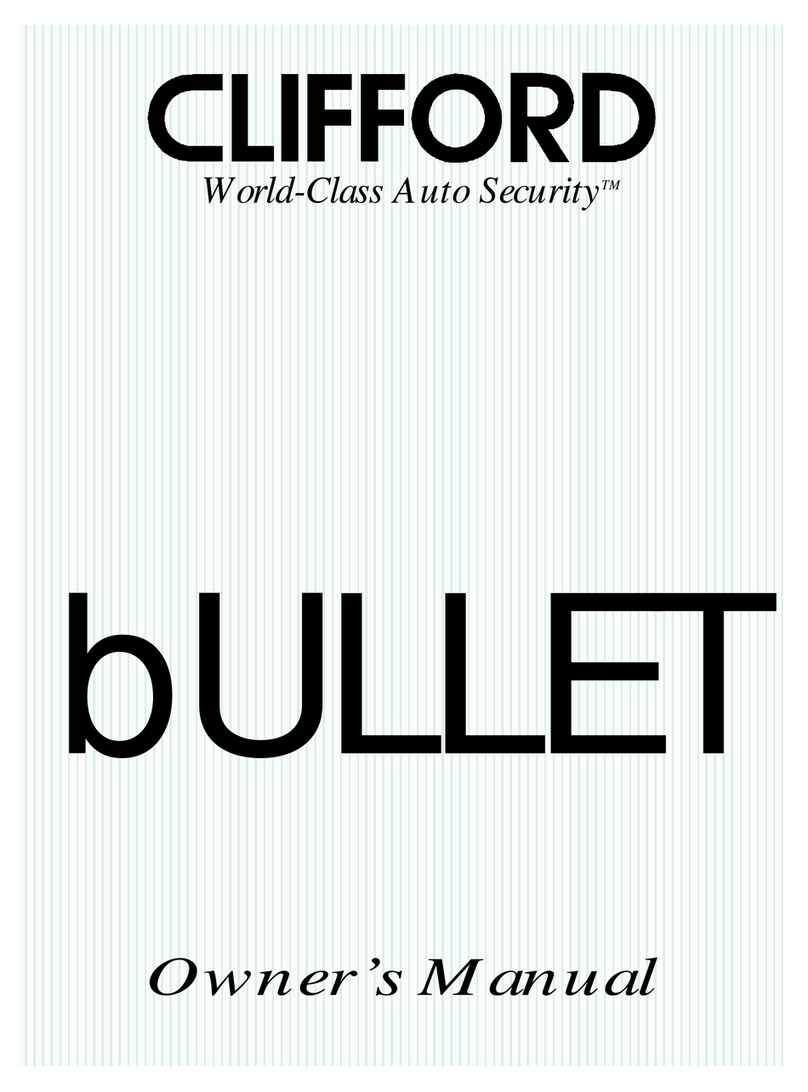 Clifford Bullet 2 owner's manual