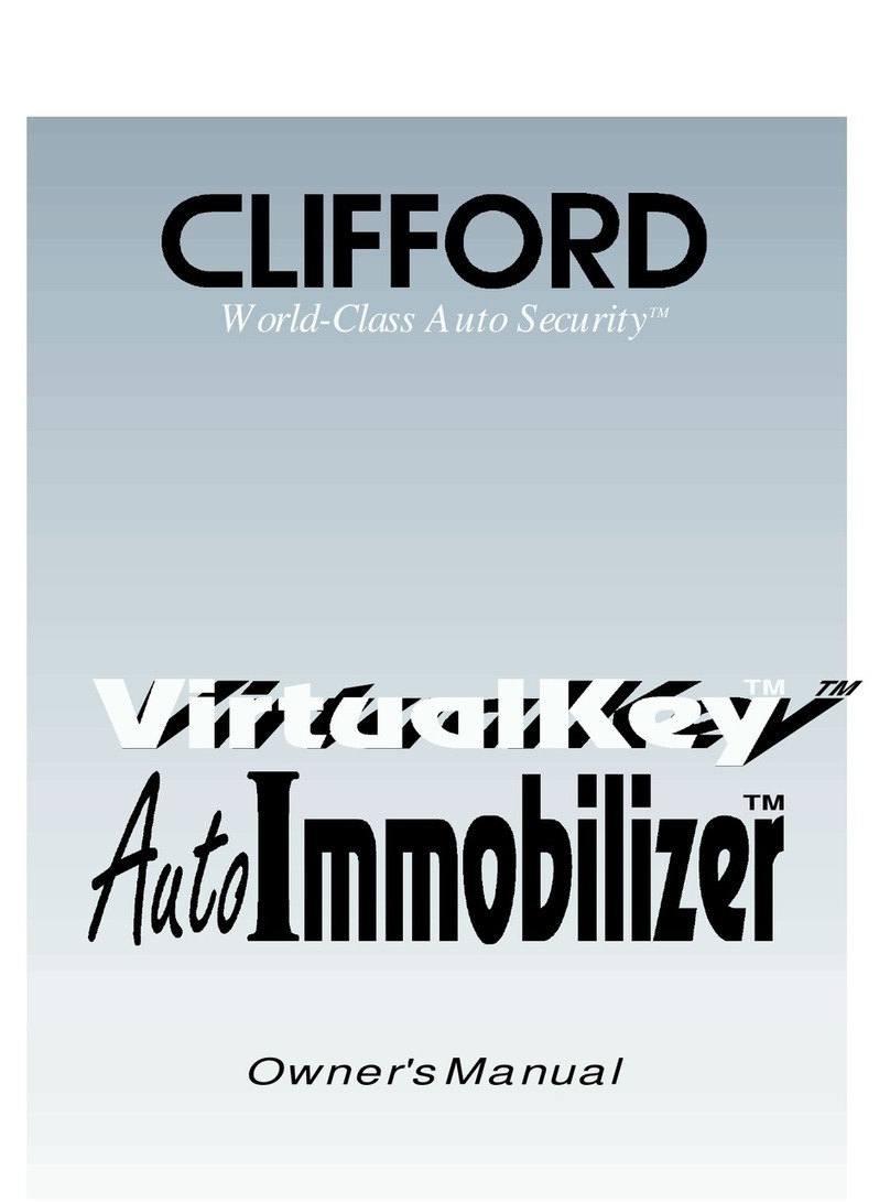 Clifford Auto Immobilizer owner's manual