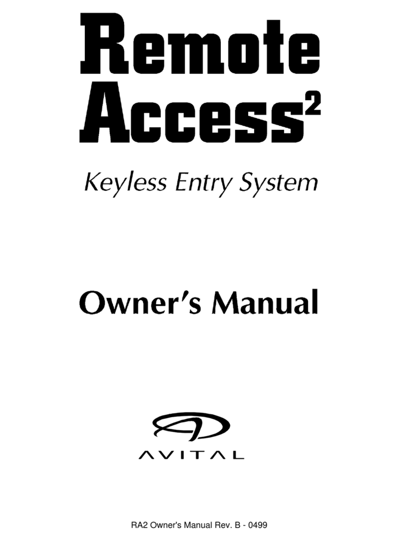 Avital Phoenix 2 owner's manual
