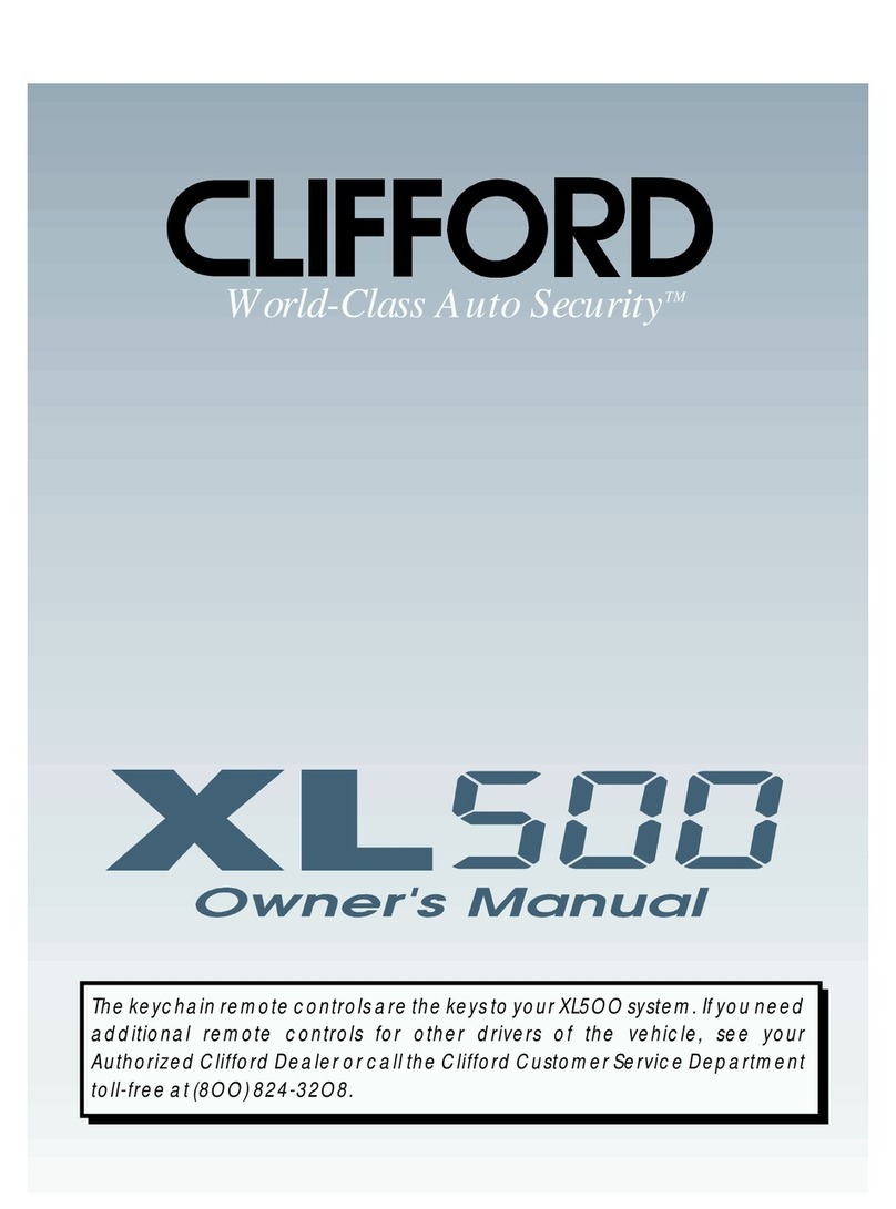 Clifford Wireless Immobilizer XL 500 owner's manual