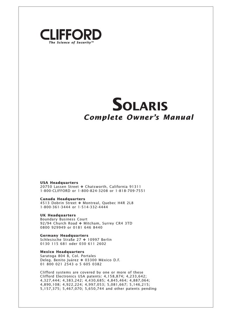 Clifford Solaris User manual