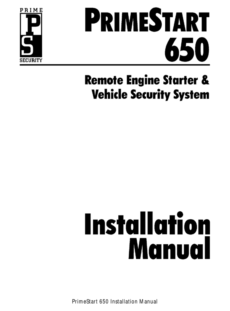 Prime Security PrimeStart 650 installation manual Prime Security PrimeStart 650 installation manual