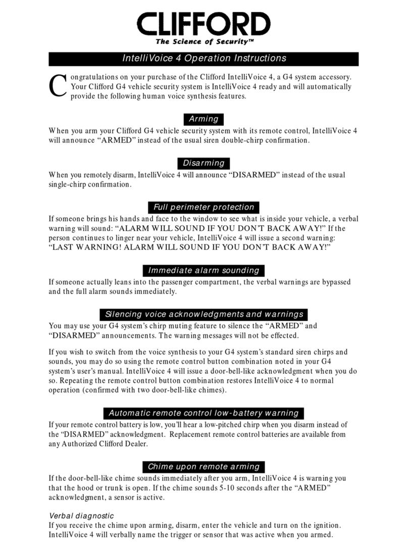 Clifford IntellVoice 4 Technical manual