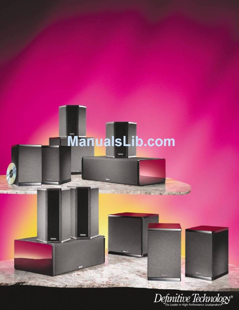Definitive Technology StudioMonitor 350 User manual