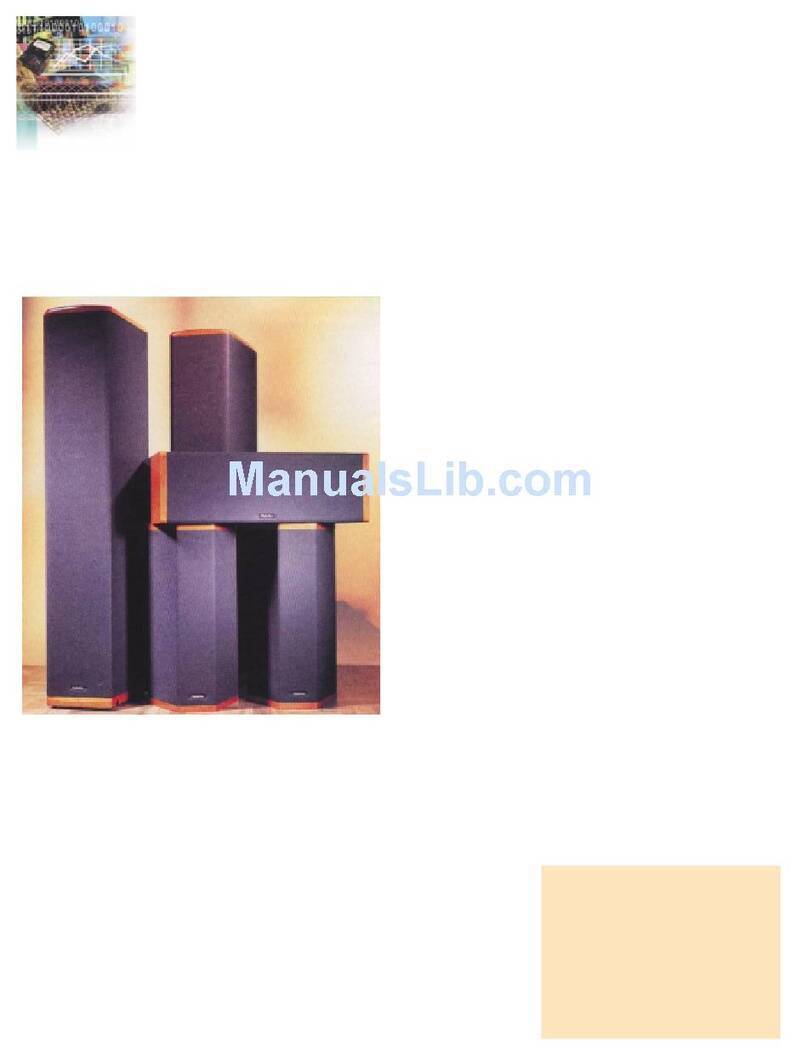 Definitive Technology SuperTower BP7001SC User manual