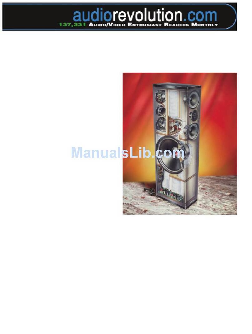 Definitive Technology BP3000TL User manual Definitive Technology BP3000TL User manual