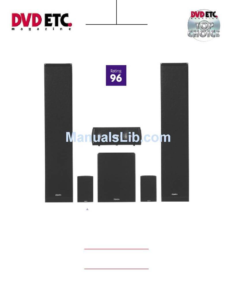 Definitive Technology ProSub 60 User manual
