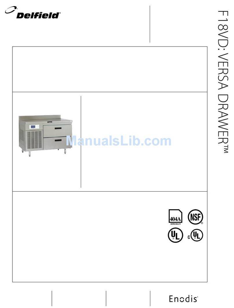 Delfield Versa Drawer F18VD50 User manual