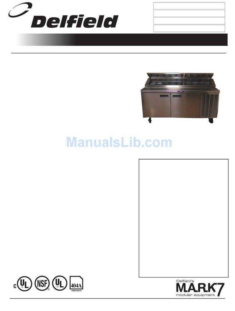 Delfield F18DC82 Specification sheet