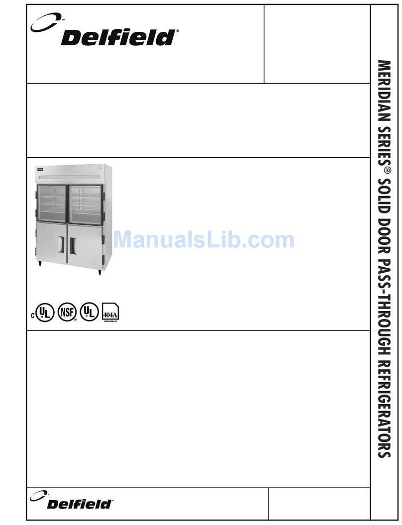 Delfield Meridian MRPT1-S User manual