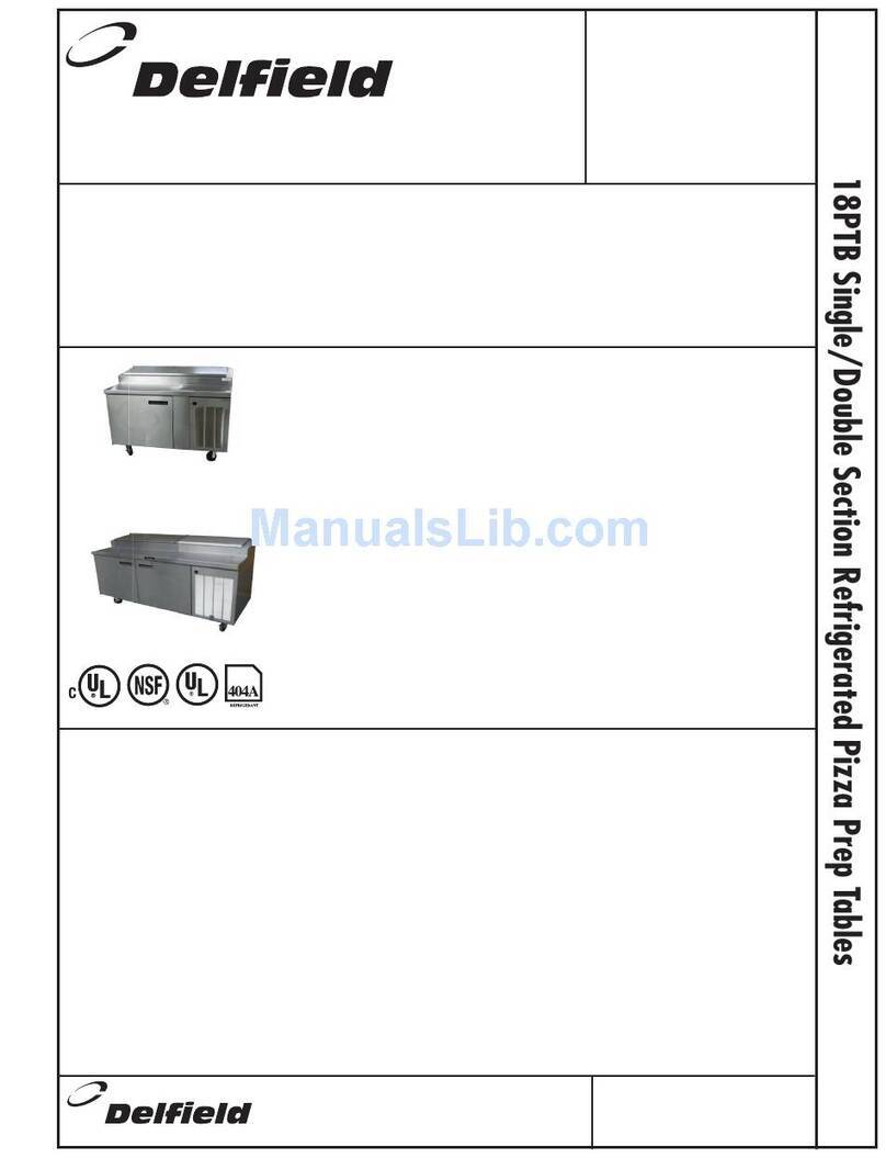 Delfield 18648-PTB Specification sheet