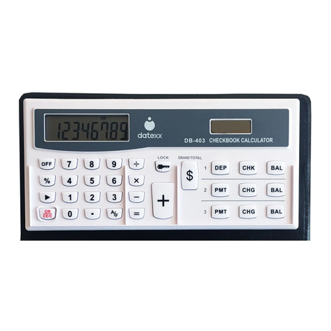 Datexx Checkbook DB-403 User manual Datexx Checkbook DB-403 User manual