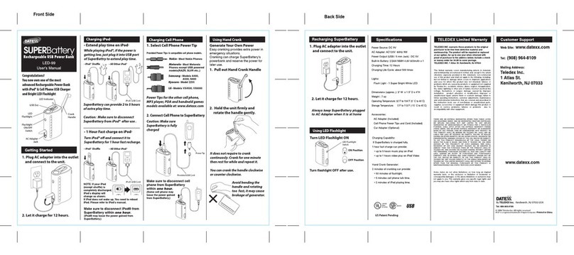 Datexx SUPERBattery LED-99 user manual