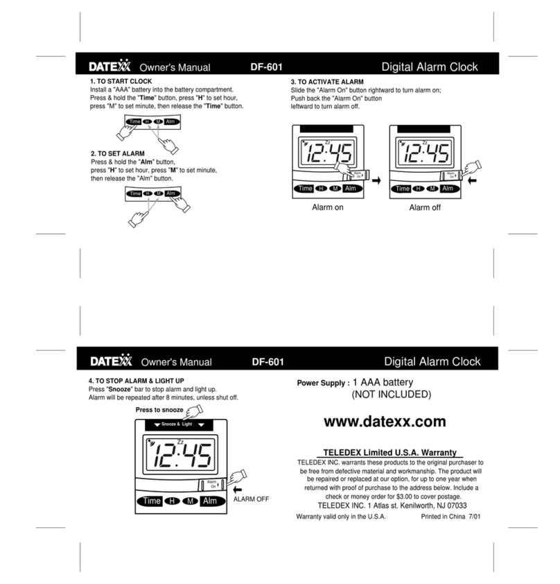 Datexx DF-601 User manual