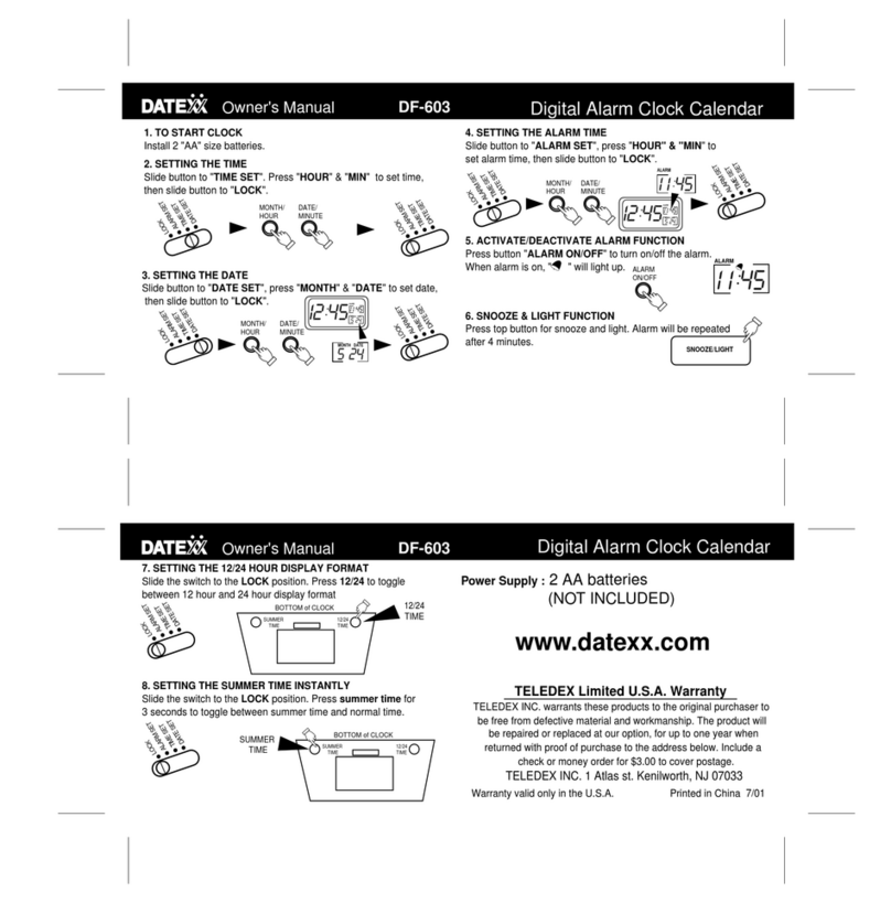 Datexx DF-603 User manual