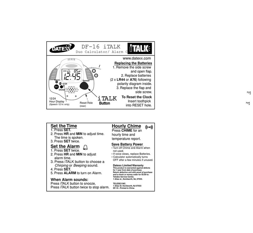 Datexx iTALK DF-16 User manual