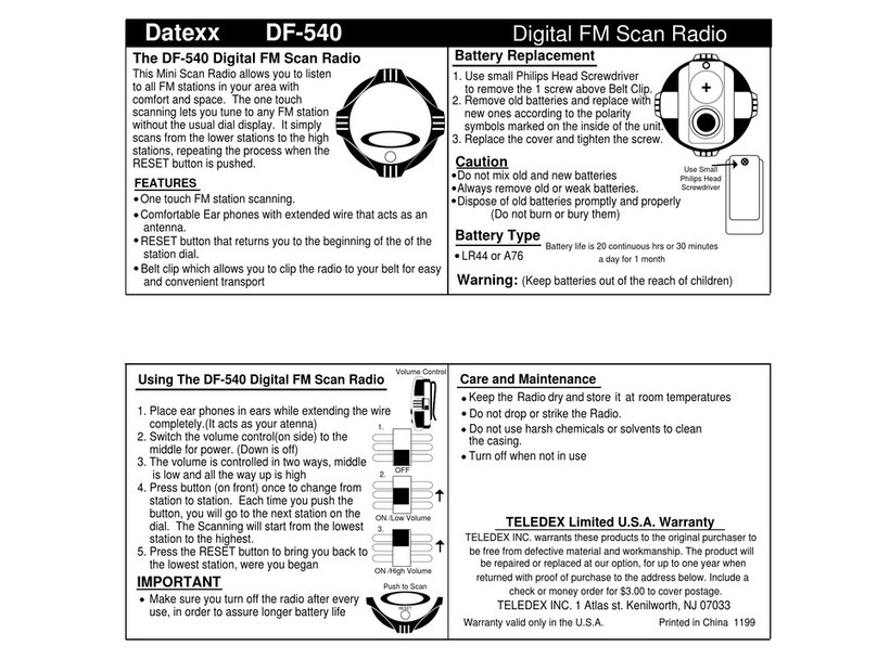 Datexx DF-540 user guide