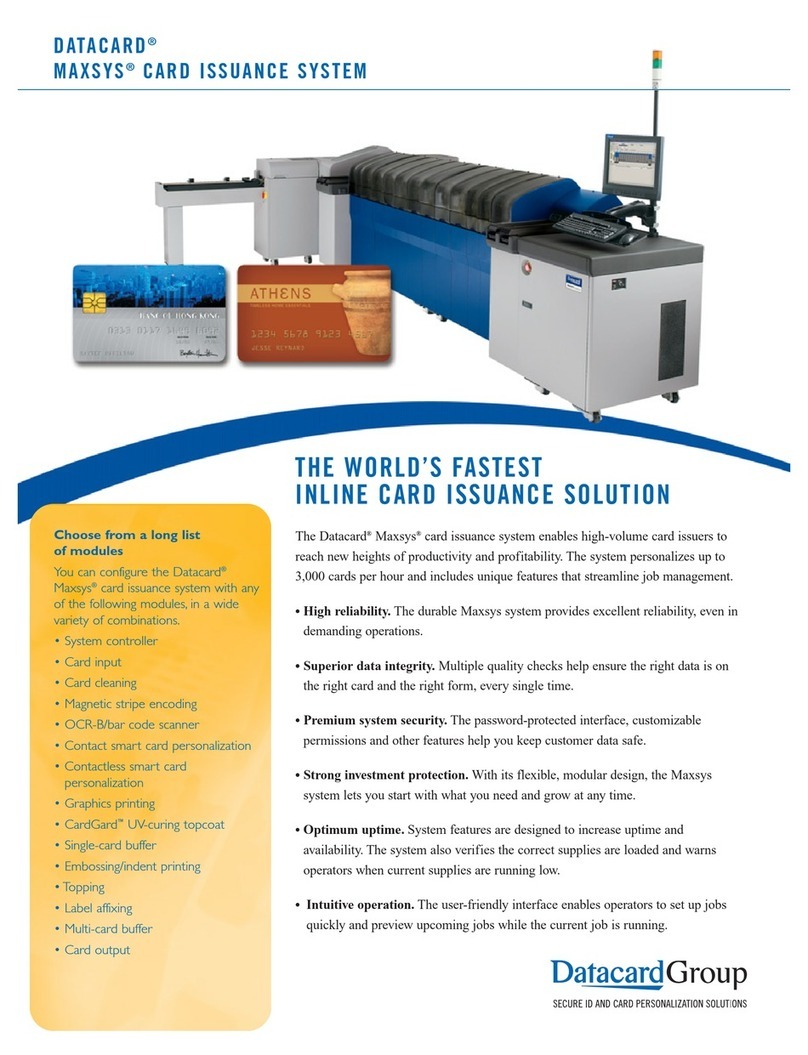 DataCard Maxsys User manual DataCard Maxsys User manual