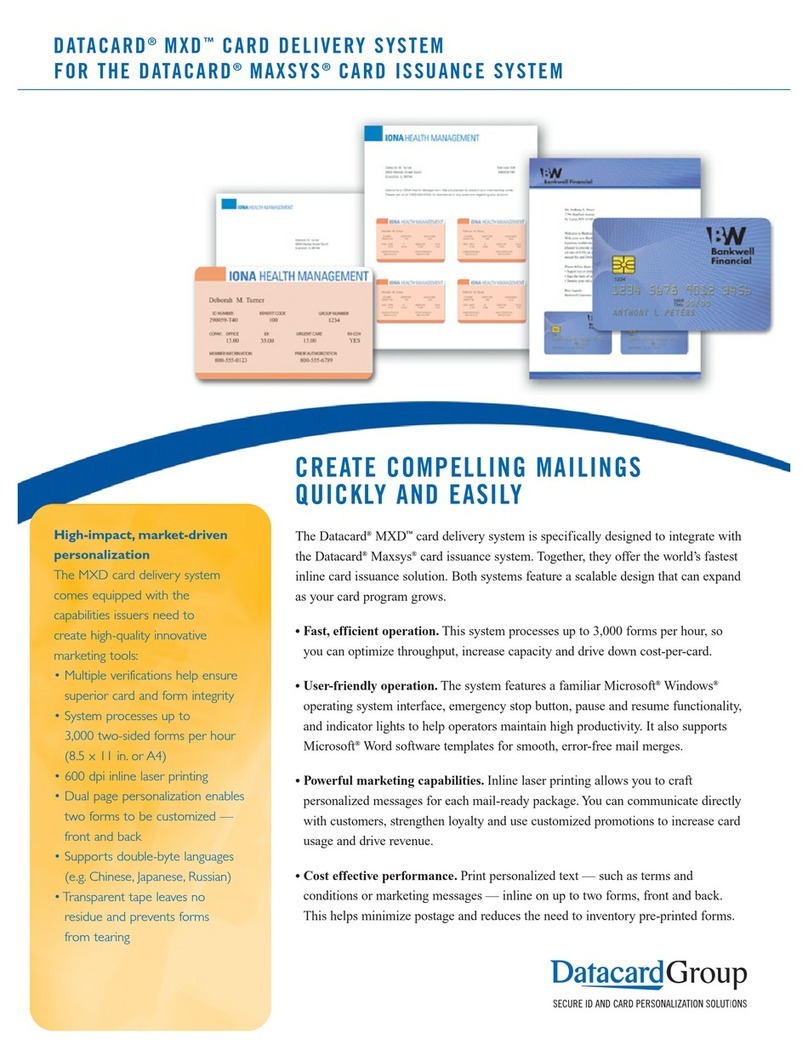 DataCard Maxsys Specifications