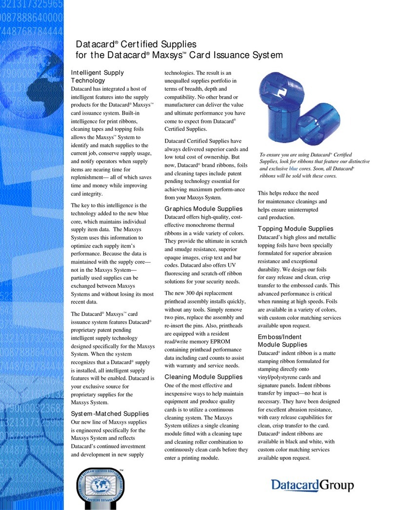 DataCard Maxsys supplementary guide