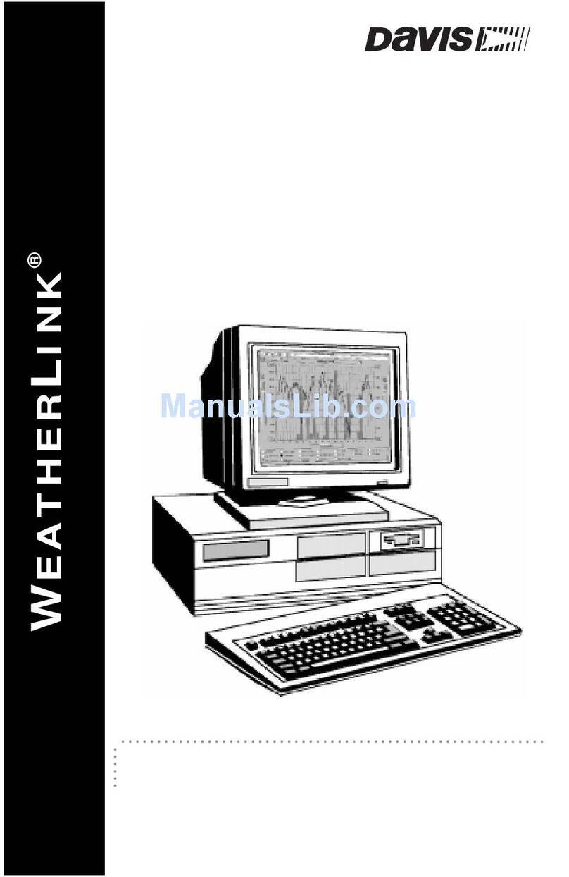 DAVIS WeatherLink Software user's guide