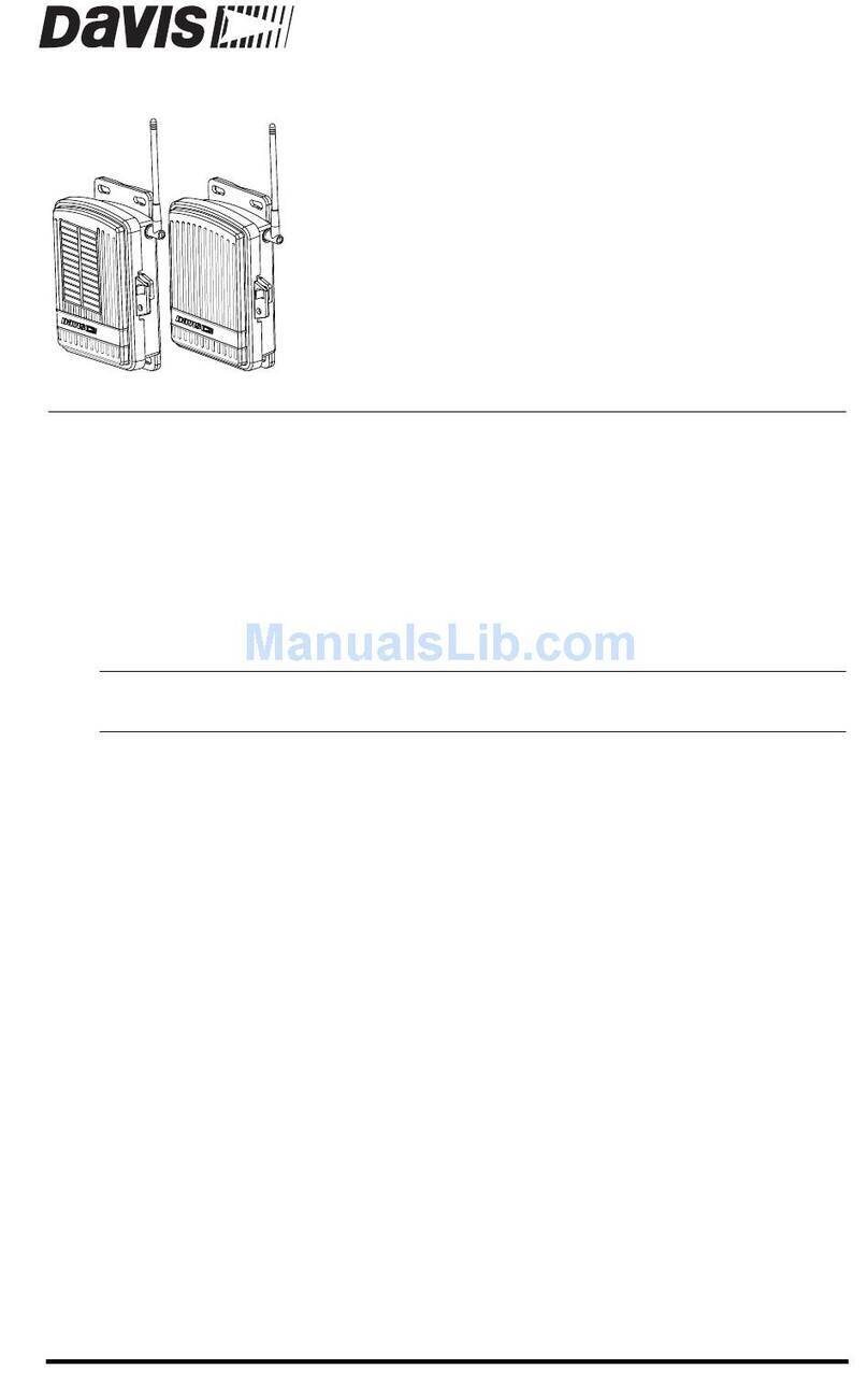 DAVIS Wireless Repeater 7624 User manual