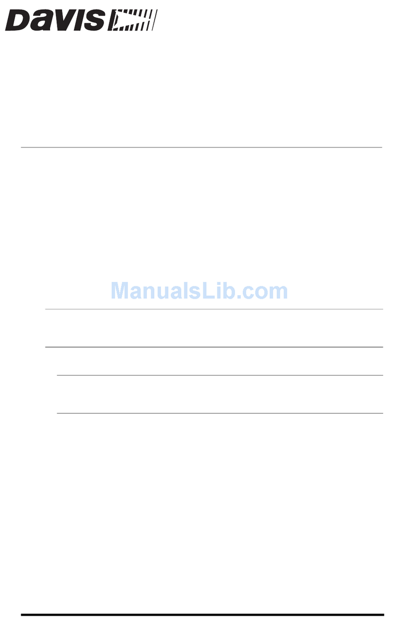 DAVIS WeatherLink User manual