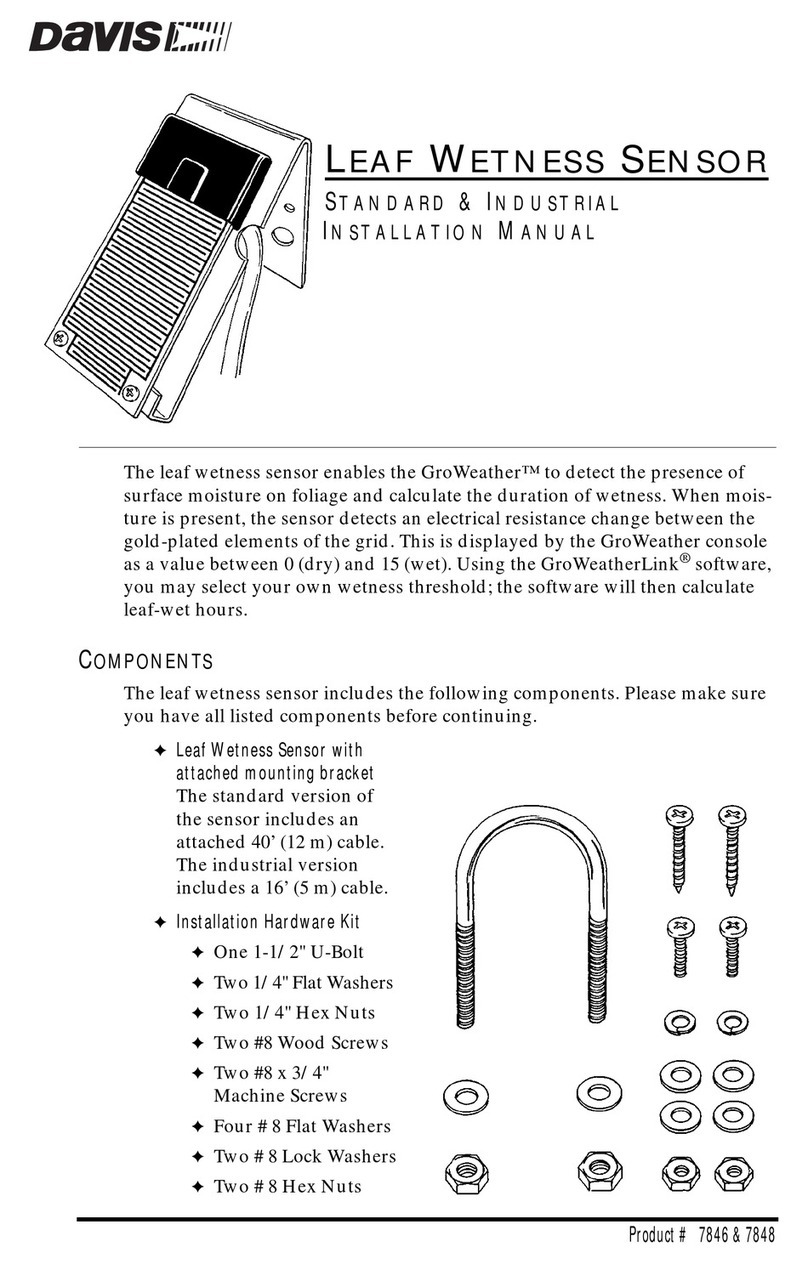 Davis Instruments Leaf Wetness Sensor User manual