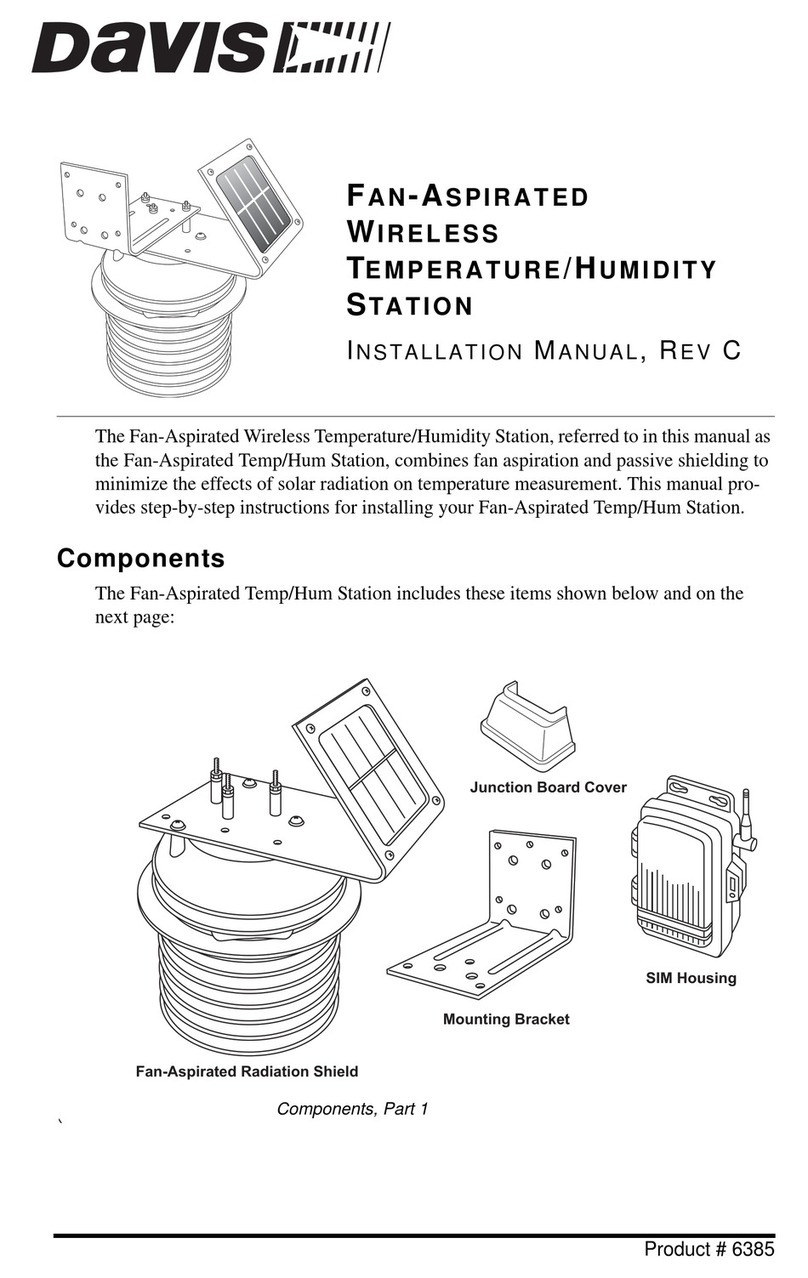 Davis Instruments Fan-Aspirated Radiation Shield User manual
