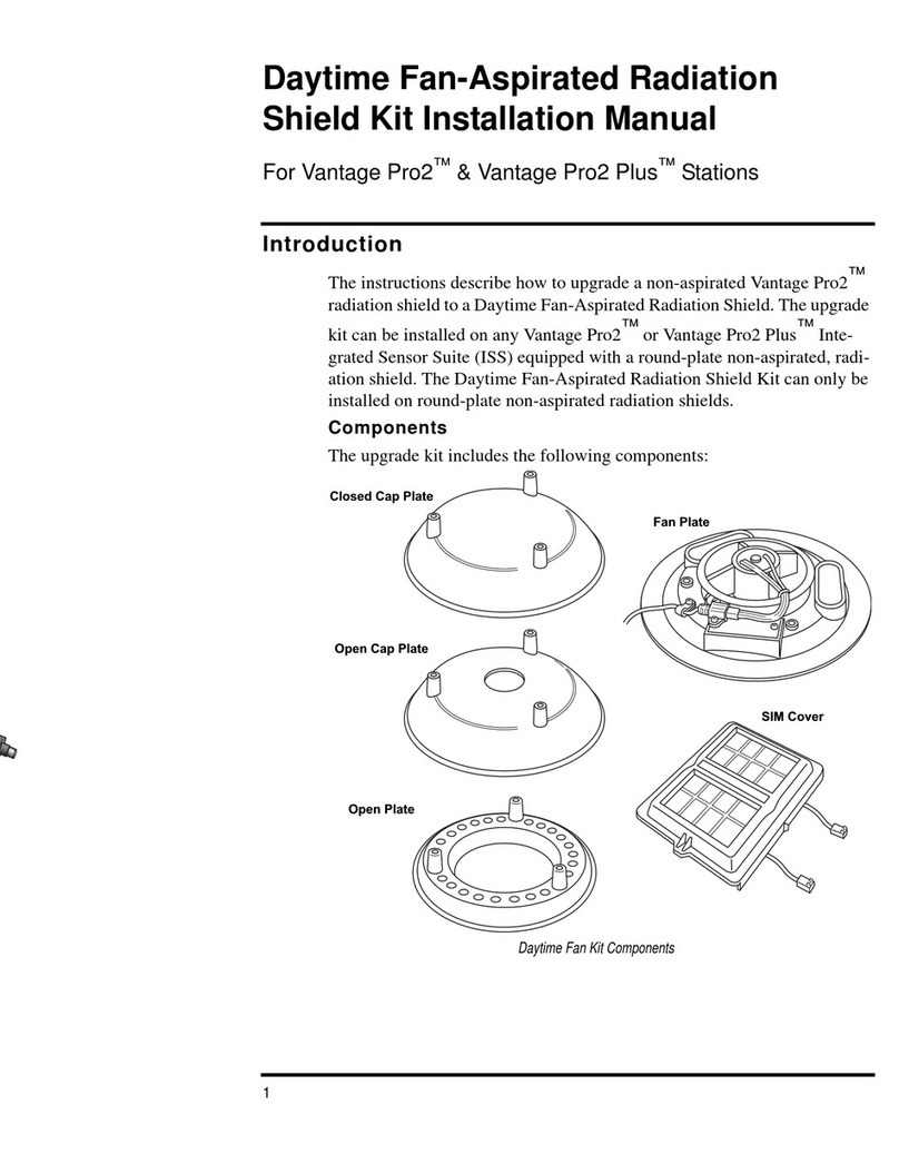 Davis Instruments Daytime Fan Aspirated Radiation Shield Kit User manual