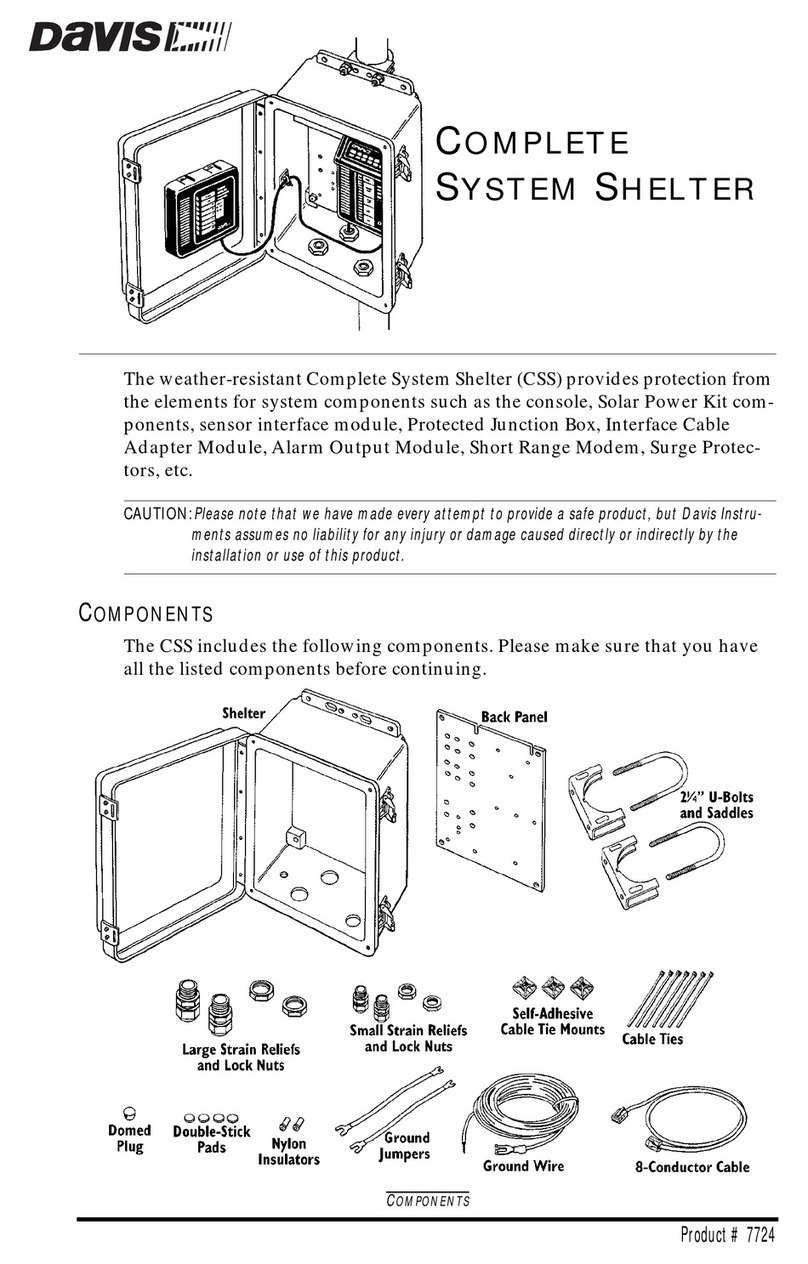Davis Instruments Complete Shelter install guide Davis Instruments Complete Shelter install guide