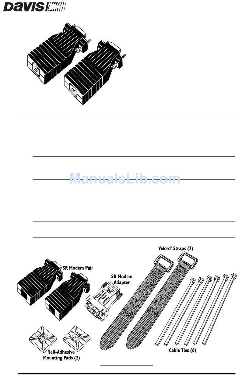 DAVIS Short-Range Modem Pair User manual