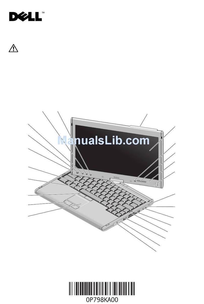 Dell LOB Latitude XT2 Setup and features information