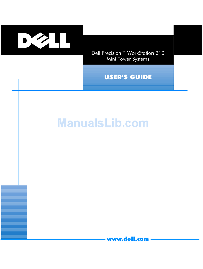 Dell Precision WorkStation 210 User manual