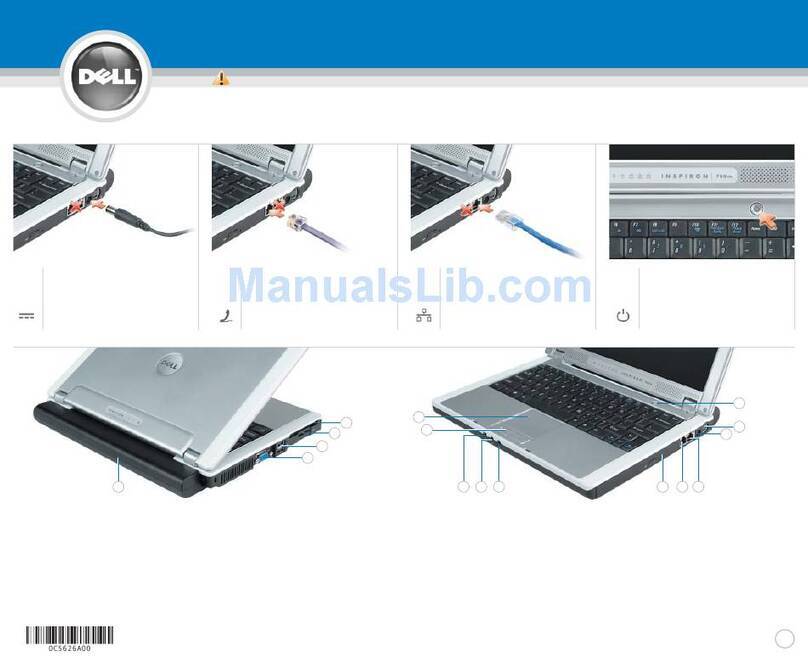 Dell Inspiron 600m Setup guide
