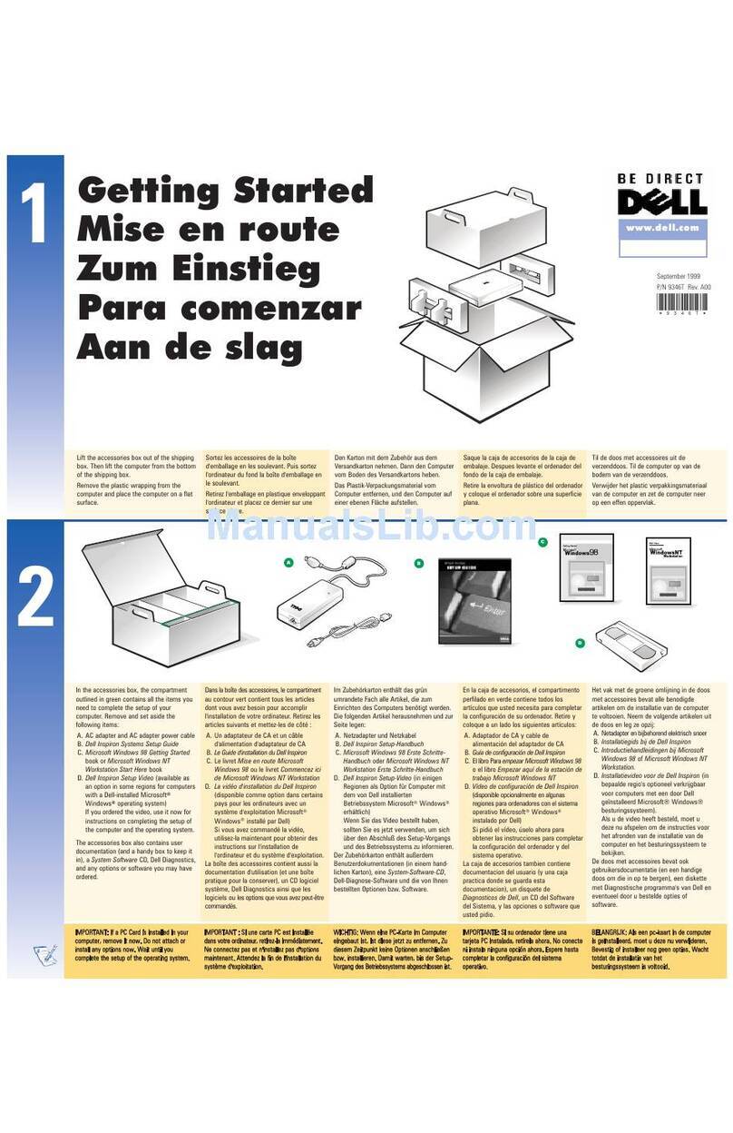 Dell Inspiron 7500 User manual