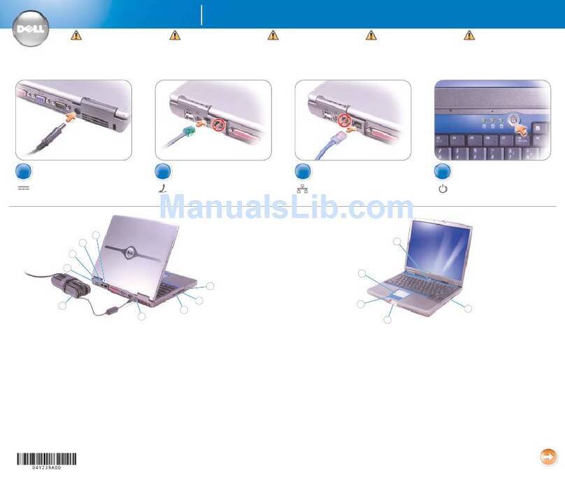 Dell Inspiron 600m Setup guide