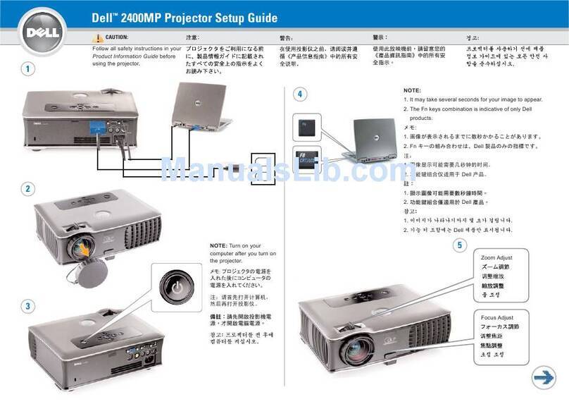 Dell 2400MP - XGA DLP Projector User manual