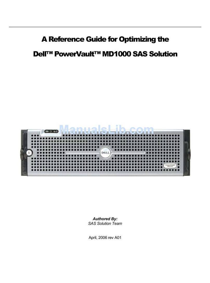 Dell PowerVault MD1000 User manual Dell PowerVault MD1000 User manual