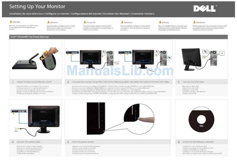Dell SP2009W User manual Dell SP2009W User manual