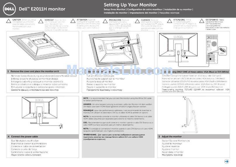 Dell E2011H User manual Dell E2011H User manual