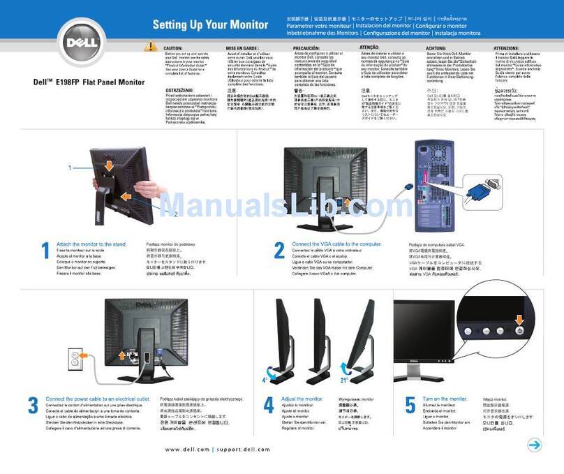 Dell E198FP User manual Dell E198FP User manual