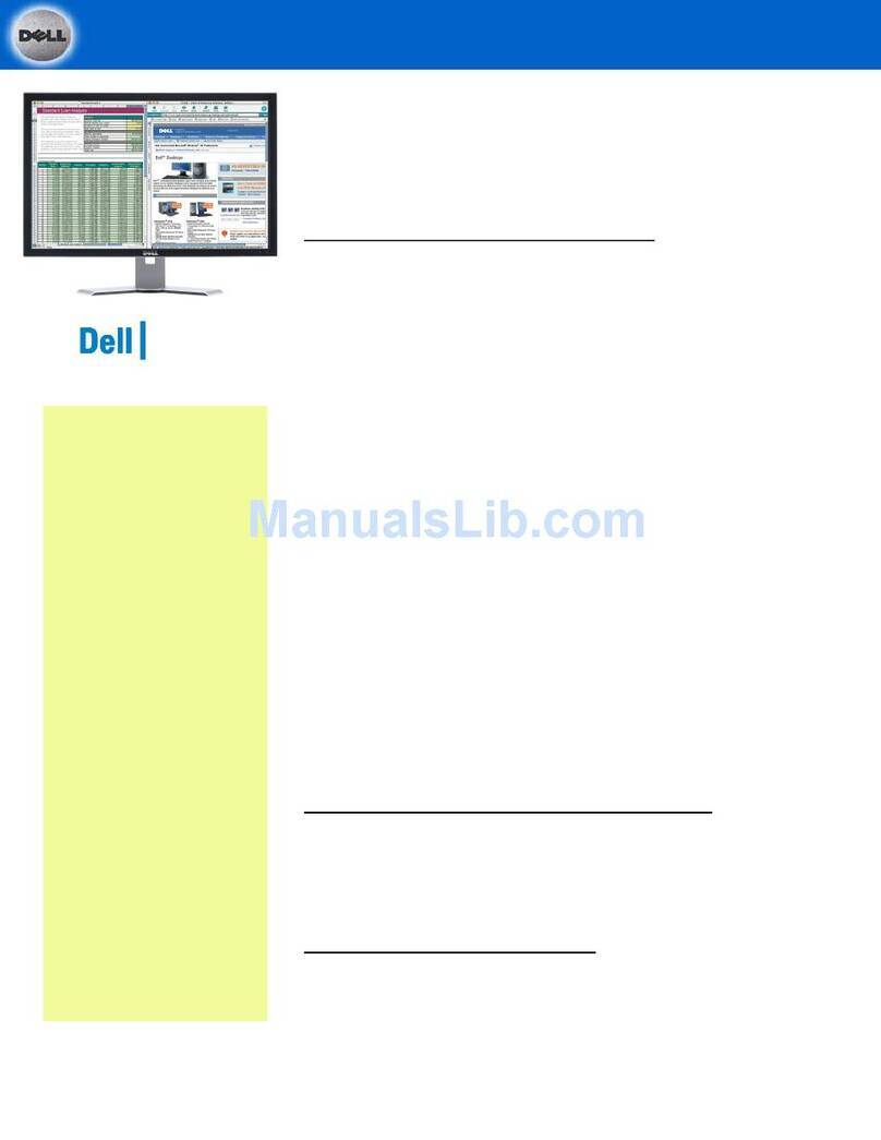 Dell 3007WFP-HC - UltraSharp - 30" LCD Monitor User manual Dell 3007WFP-HC - UltraSharp - 30" LCD Monitor User manual