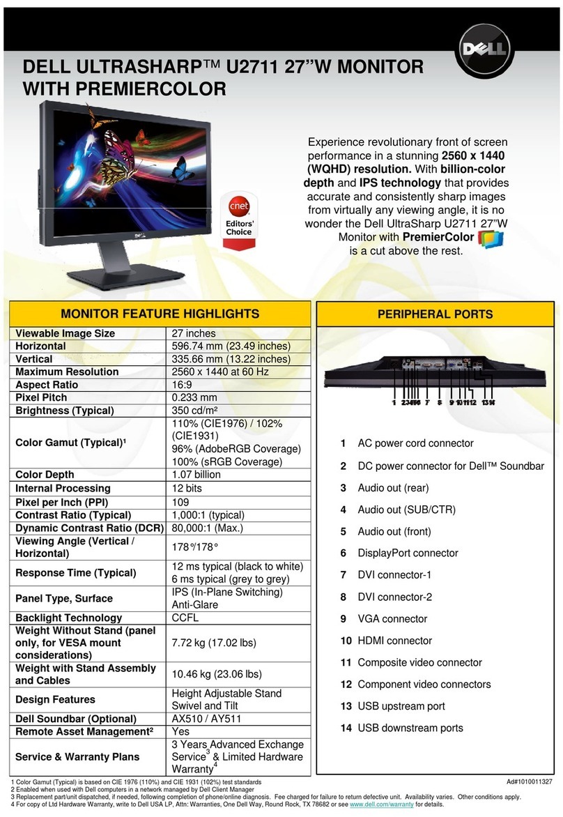 Dell UltraSharp U2711 User manual